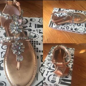Bamboo Rhinestone Sandals. Price firm!